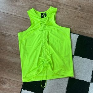 Adidas neon lime tank size medium